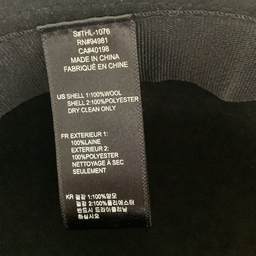 Black Derby Hat - Picture 3 of 3